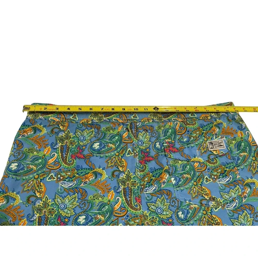 Polo Ralph Lauren Swim Shorts Paisley Print Drawstring Multicolor Men's XL